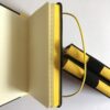 quaderno nero con tasca bordo giallo - immagine 2