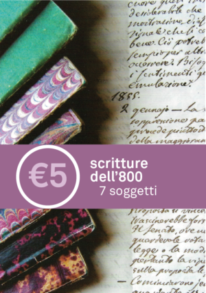 cartoline scritture dell'800